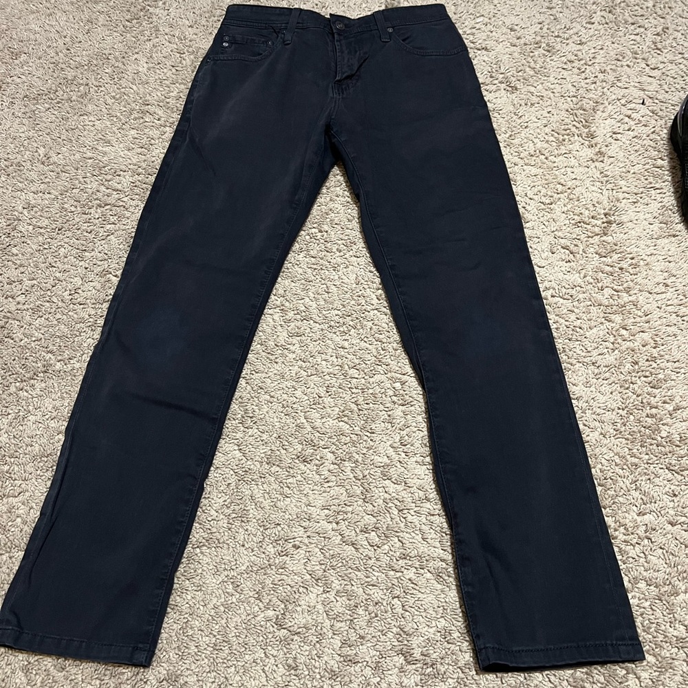 Adriano Goldschmied Men's Black Slim Straight Jeans